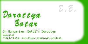 dorottya botar business card